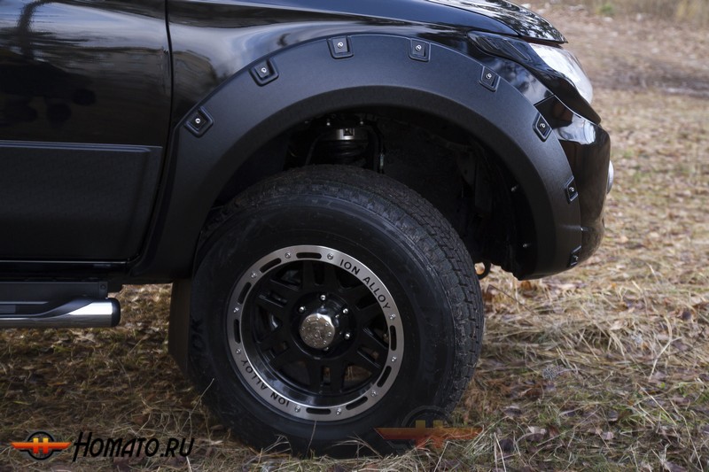 Расширители колёсных арок с выносом 60 мм для Mitsubishi L200 2015+ | глянец (под покраску)