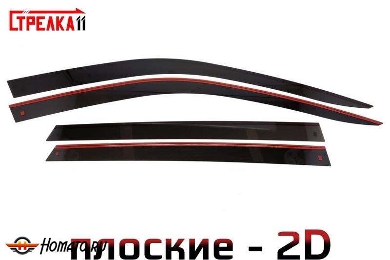 Дефлекторы Skoda Superb B8 2015-2024 | премиум, плоские, 2D