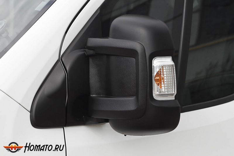 Накладки на зеркала для Citroen Jumper 2006+/2013+ (250/290 кузов) | шагрень