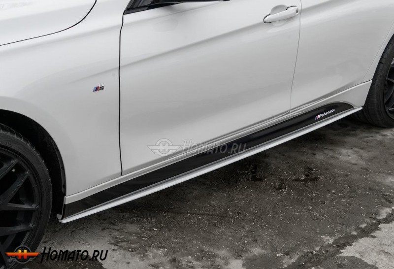 Накладки лезвия под пороги М-пакета BMW 3 F30/F31 (2012-2018) | некрашеные