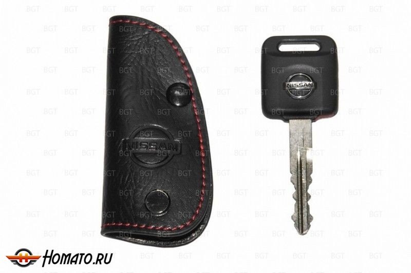 Брелок «кожаный чехол» для ключа зажигания Nissan мод. «вар.1»