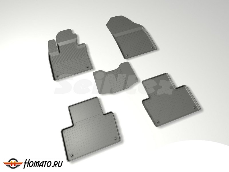 Резиновые коврики Volvo XC-90 II 2014- | с высокими бортами | Seintex