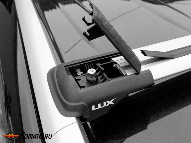 Багажник на УАЗ Patriot 1 (2005+/2016+) | на рейлинги | LUX ХАНТЕР L47