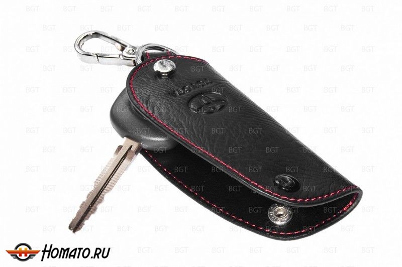 Брелок «кожаный чехол» для ключа Toyota: Hiace, Avensis, Auris, Camry V40, Corolla «2008+», Rav 4, Verso, Yaris