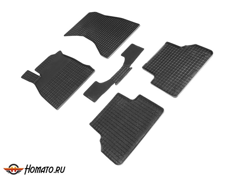 Коврики для Audi A4 (B9) 2015-2019 | СЕТКА, резиновые, с бортами, Seintex