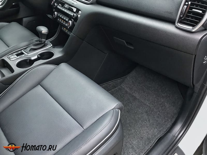 Коврики 3д с бортами Datsun On-Do 2014- | темно-серые, ворсовые