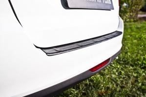 Накладка на задний бампер для Lada Granta лифтбек 2014+ | шагрень