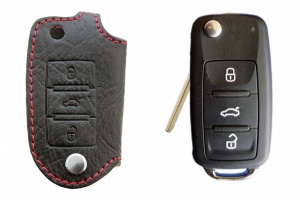 Брелок «кожаный чехол» для ключа Volkswagen «вар.1»