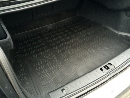 Коврик в багажник Hyundai Bayon 2021+ (с фальшполом, без сабвуфера) | черный, Norplast