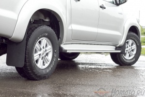 Брызговики для Toyota Hilux 2011-2015 | шагрень