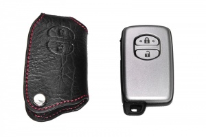 Брелок «кожаный чехол» для ключа зажигания Toyota «вар.1»