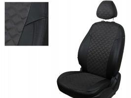 Чехлы на сиденья Nissan Almera IV 2013- | экокожа, Seintex