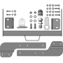 Фаркоп Ford Transit 2013- | шар FE - оцинкованный, нагрузка 100/2500 | MOTODOR | 90709-FE