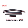 Дефлекторы Хонда Срв 6 2023+ | премиум, плоские, 2D
