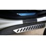 Накладки на пороги для BMW X5 (F15) 2014+ | карбон + нержавейка