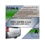 Фаркоп OPEL ZAFIRA B 2005-2012 | шар A | Лидер Плюс | O104-A