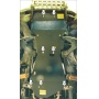 Защита картера Toyota Land Cruiser 100 1998-2002 | двигатель + передний дифференциал + КПП + раздатка, 3 мм, сталь | MOTODOR | 12512