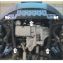 Защита картера Ssangyong Actyon New 2010-2013 | двигатель + КПП + радиатор, 2 мм, сталь | MOTODOR | 02809