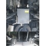 Защита картера Volkswagen Transporter/Caravelle T5 2003-2009 | задний дифференциал, 2 мм, сталь | MOTODOR | 02725