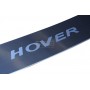 Накладка на задний бампер на Great Wall Hover H5 2011-2016 | нержавейка, с лого