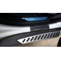 Накладки на пороги для BMW X5 G05 2019+ | карбон + нержавейка