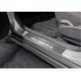 Накладки на пороги для Nissan Almera G15 2012-2018 | нержавейка, Rival
