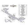 Фаркоп NISSAN ALMERA (N16, седан) 2000-2006 | шар BA - быстросъемный | Лидер Плюс | T-N106-BA