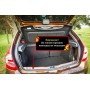 Накладка на порожек багажника для Renault Sandero 2009-2013 | шагрень