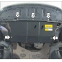 Защита картера Renault Scénic II 2006-2009 | двигатель + КПП, 2 мм, сталь | MOTODOR | 01713