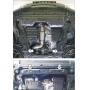 Защита картера Nissan X-Trail 2007-2010 | двигатель + КПП, 1,5 мм, сталь | АвтоСтандарт | 51401
