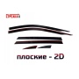 Дефлекторы Чанган ЦС75 Плюс 4 2025+ | из 6 частей, премиум, плоские, 2D