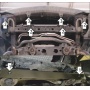 Защита картера Jac T6 2019- | радиатор, 2 мм, сталь | MOTODOR | 78308