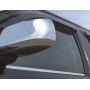 Накладки на зеркала без повторителей для Nissan Pathfinder и Navara | нержавейка, 2 части