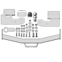 Фаркоп Mitsubishi Pajero Sport II 2008-2011 | шар FE - оцинкованный, нагрузка 100/2000 | ZincaR | ZM303FE