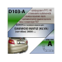 Фаркоп DAEWOO MATIZ (KLYA) (хетчбек) 2000- | шар A | Лидер Плюс | D103-A