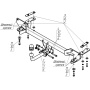 Фаркоп Gac GS4 2024- | шар A - съемный крюк (на болтах), нагрузка 50/1000 | MOTODOR | 97805-A