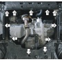 Защита картера Suzuki Sx4 2013-2021 | двигатель + КПП, 2 мм, сталь | MOTODOR | 02419