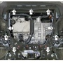 Защита картера Волга К50 | двигатель + КПП, 2 мм, сталь | MOTODOR | 74206