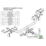 Фаркоп KIA CEED 1 (ED) (хетчбек) 2007-2012 | шар A | Лидер Плюс | K110-A