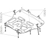 Защита картера Opel Astra Family 2010-2014 | двигатель + КПП, 2 мм, сталь | MOTODOR | 71501