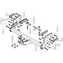 Фаркоп Mitsubishi L 200 2006-2014 | шар FE - оцинкованный, нагрузка 120/3000 | ZincaR | ZM301FE
