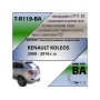 Фаркоп RENAULT KOLEOS 2008-2016 | шар BA - быстросъемный | Лидер Плюс | T-R119-BA
