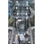 Защита картера Mitsubishi L 200 2015-2018 | двигатель + КПП + радиатор + передний дифференциал + раздатка, 3 мм, сталь | MOTODOR | 11336