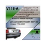 Фаркоп VOLKSWAGEN PASSAT B5 PLUS (седан) 1996-2005 | шар A | Лидер Плюс | V115-A