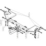 Фаркоп Hyundai Tucson 2004-2010 | шар A - оцинкованный, нагрузка 75/1200 | MOTODOR | 90901-A