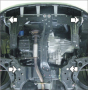 Защита картера Hyundai Matrix 2001-2010 | двигатель + КПП, 2 мм, сталь | MOTODOR | 00910