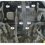 Защита картера Mitsubishi Carisma 1995-2006 | двигатель + КПП, 2 мм, сталь | MOTODOR | 01306