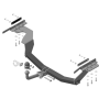 Фаркоп Nissan X-Trail 2007-2010 | шар A - оцинкованный, нагрузка 75/1500 | MOTODOR | 91402-A