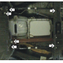 Защита картера Hummer H3 2005-2010 | КПП, 3 мм, сталь | MOTODOR | 15701