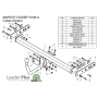 Фаркоп NISSAN ALMERA (N16, седан) 2000-2006 | шар A | Лидер Плюс | N106-A